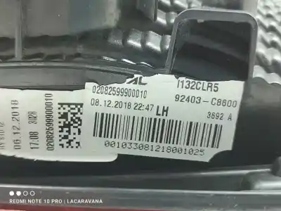 Автозапчасти б/у внутренний левый задний фонарь за hyundai i20 basis ссылки oem iam 92403c8600  
