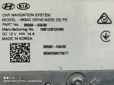 Second-hand car spare part multifunction display for kia niro drive oem iam references 96560g5480  
