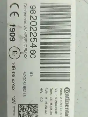 Pezzo di ricambio per auto di seconda mano IMPIANTO AUDIO / RADIO CD per CITROEN C4 PICASSO  Riferimenti OEM IAM 9839633180  