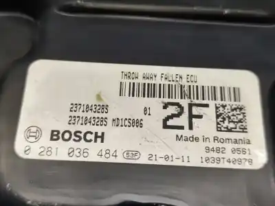 İkinci el araba yedek parçası ECU MOTOR KONTROL CIHAZI için DACIA DOKKER  OEM IAM referansları 0281036484  