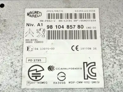 Second-hand car spare part audio system / radio cd for citroen c4 picasso feel oem iam references 9810485780  