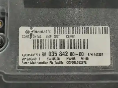 Автозапчастина б/у МНОГОФУНКЦІЙНЕ УПРАВЛІННЯ для PEUGEOT 208 Active Посилання на OEM IAM 9803584280  