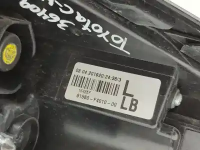 Автозапчасти б/у левый задний фонарь за toyota c-hr (x10) hybrid active 122 cv / 90 kw ссылки oem iam 81560f4010  