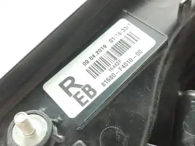 Автозапчастина б/у внутрішній правий завод для toyota c-hr (x10) hybrid active 122 cv / 90 kw посилання на oem iam 81580f4010