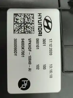 Second-hand car spare part dashboard for hyundai i10 (ac3) essence oem iam references 94003k7001  