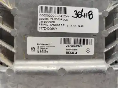 Автозапчастина б/у ебу контролер двигуна для renault kangoo ii (f/kw0) electrico z.e. [electrico 44 kw] посилання на oem iam 237d40258r  