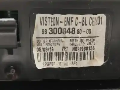 Second-hand car spare part audio system / radio cd for opel combo cargo (e) select oem iam references 98327545zd  