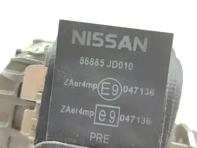 Автозапчастина б/у ПЕРЕДНІЙ ЛІВИЙ РЕМІН БЕЗПЕКИ для NISSAN QASHQAI (J10) Acenta Посилання на OEM IAM 86885JD010  