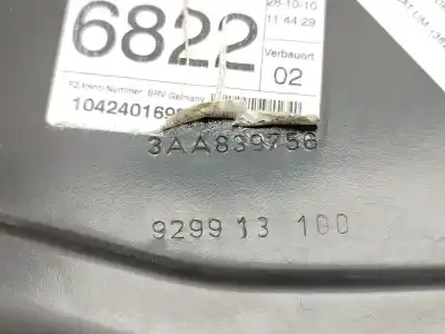 Автозапчастина б/у регулятор скла заднього правого для volkswagen passat b7 (362) 2.0 tdi посилання на oem iam 3aa839756   Автозапчастина б/у регулятор скла заднього правого для volkswagen passat b7 (362) 2.0 tdi посилання на oem iam 3aa839756