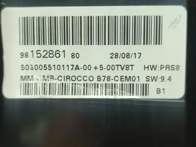 Recambio de automóvil de segunda mano de CUADRO INSTRUMENTOS para CITROEN C4 PICASSO Intensive referencias OEM IAM 9815286180  