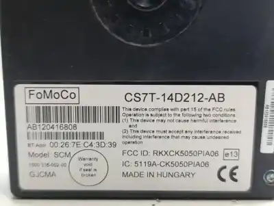 Piesă de schimb auto la mâna a doua MODUL ELECTROTIC pentru FORD FOCUS LIM. (CB8) Sport Referințe OEM IAM CS7T14D212AB  