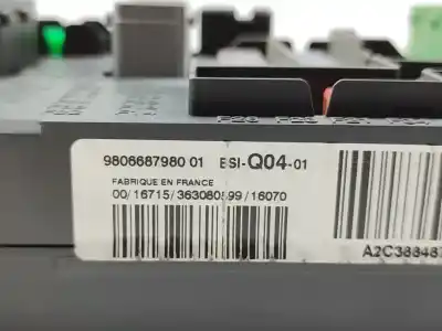 Gebrauchtes Autoersatzteil RELAIS SICHERUNGSKASTEN Multifunktionsrelais zum CITROEN C4 PICASSO Attraction OEM-IAM-Referenzen 9806687980  