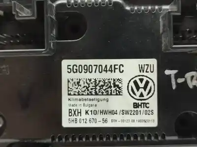Second-hand car spare part CLIMATE CONTROL for VOLKSWAGEN T-ROC Advance OEM IAM references 5G0907044FC  