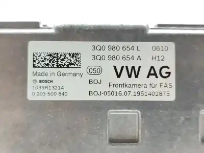 İkinci el araba yedek parçası KAMERA için VOLKSWAGEN T-ROC Advance OEM IAM referansları 3Q0980654L  