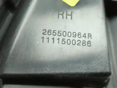 Автозапчастина б/у правий ліхтар для renault arkana (eu version) techno 140 cv / 103 kw посилання на oem iam 265500964r  