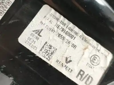 Second-hand car spare part right tailgate light for renault austral equilibre oem iam references 265502610r  