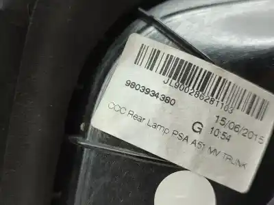 Second-hand car spare part interior left tailgate light for citroen c3 tonic oem iam references 9803934380  