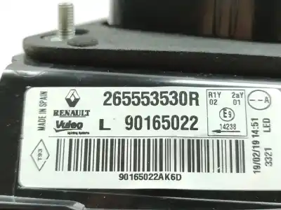 Second-hand car spare part interior left tailgate light for renault kadjar life oem iam references 265553530r  