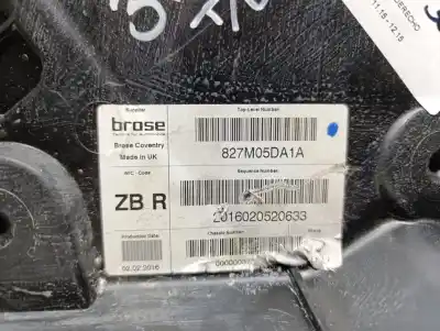 Автозапчастина б/у регулятор скла заднього правого для infiniti q30 2.2d premium 170 cv / 125 kw посилання на oem iam 827m05da1a  