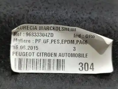 Second-hand car spare part parcel shelf for citroen c3 tonic oem iam references 96833304zd  