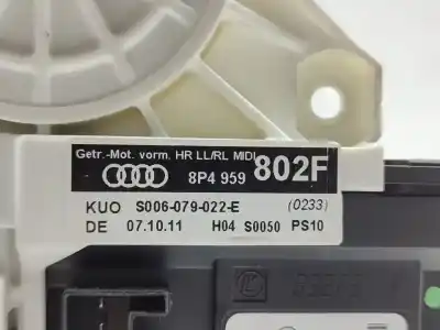 Автозапчасти б/у мотор заднего правого стекла за audi a3 (8p) 1.6 tdi ambiente ссылки oem iam 8p0959802f  