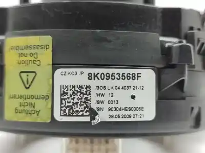 Peça sobressalente para automóvel em segunda mão fita do airbag por audi a4 b8 (8k2) 2.0 tdi referências oem iam 8k0953568f   Peça sobressalente para automóvel em segunda mão fita do airbag por audi a4 b8 (8k2) 2.0 tdi referências oem iam 8k0953568f