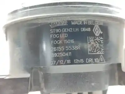 Second-hand car spare part left fog light for renault captur life oem iam references 261555538r  