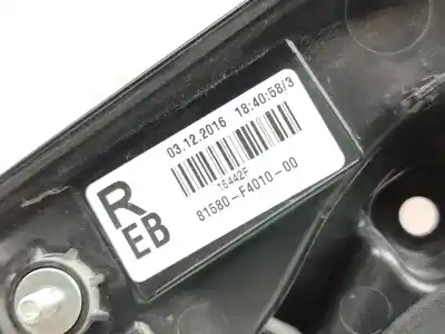 Автозапчастина б/у внутрішній правий завод для toyota c-hr (x10) hybrid active 122 cv / 90 kw посилання на oem iam 81580f4010  