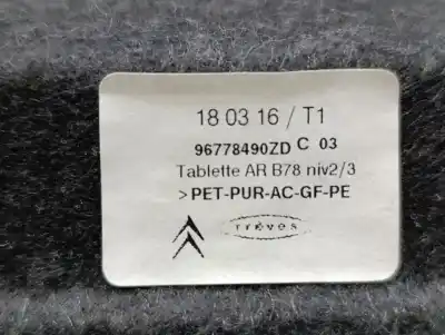 Pezzo di ricambio per auto di seconda mano  per CITROEN C4 PICASSO  Riferimenti OEM IAM 96778490ZD  