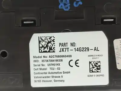 Second-hand car spare part electronic module for ford focus st-line oem iam references jx7t14g229al  