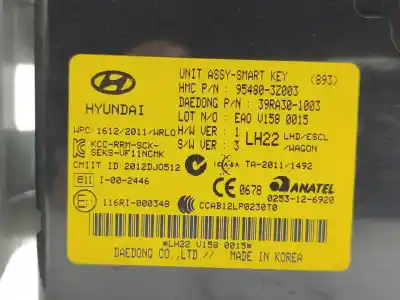 Second-hand car spare part electronic module for hyundai i40 style oem iam references 954803z003  