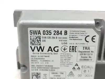 Peça sobressalente para automóvel em segunda mão módulo eletrônico por volkswagen polo advance referências oem iam 5wa035284b  