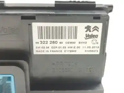 Pezzo di ricambio per auto di seconda mano modulo elettronico per citroen c3 feel riferimenti oem iam 9832228080  