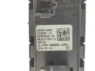 Second-hand car spare part left front power window switch for citroen c4 picasso live edition 131 cv / 96 kw oem iam references 96788264zd  