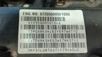 Second-hand car spare part complete engine for ssangyong korando limited 4x2 oem iam references 672950  