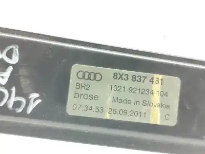 Peça sobressalente para automóvel em segunda mão elevador de vidros dianteira esquerda por audi a1 (8x) ambition referências oem iam 8x3837461  