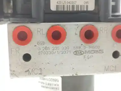 Peça sobressalente para automóvel em segunda mão abs por kia cee'd fastback (ed) 1.6 crdi 115 referências oem iam 589201h600  