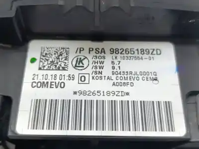 Peça sobressalente para automóvel em segunda mão kit airbag por citroen c3 origins referências oem iam 98128997zd  