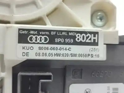 Peça sobressalente para automóvel em segunda mão elevador de vidros dianteiro direito por audi a3 (8p) 2.0 tdi ambiente referências oem iam 8p3837462c  