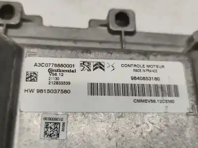 Peça sobressalente para automóvel em segunda mão centralina de motor uce por citroen c3 shine referências oem iam 9815037580  