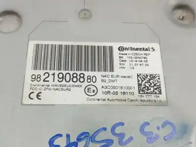 Peça sobressalente para automóvel em segunda mão módulo / sistema de navegação gps por citroen c3 elle referências oem iam 9821908880  