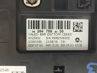 Second-hand car spare part multifunction display for citroen c3 elle oem iam references 9828476980  