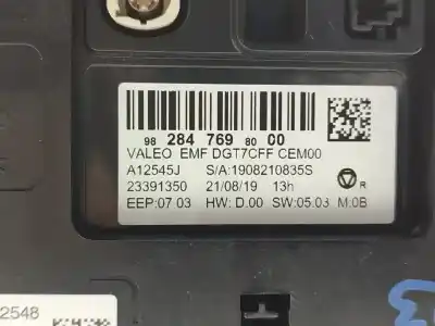 Second-hand car spare part multifunction display for citroen c3 elle oem iam references 9828476980  