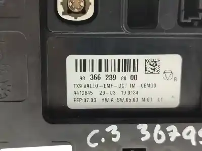 Second-hand car spare part multifunction display for citroen c3 feel oem iam references 9836623980  