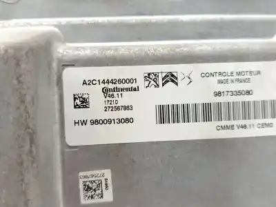 Peça sobressalente para automóvel em segunda mão centralina de motor uce por citroen c3 feel referências oem iam 9800913080  