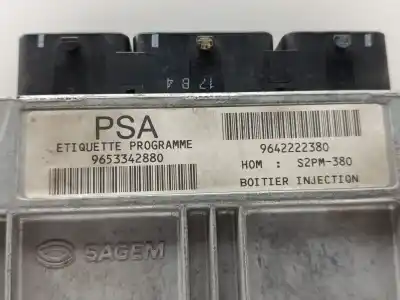 Second-hand car spare part ecu engine control for citroen c3 pluriel 1.4 oem iam references 9642222380  
