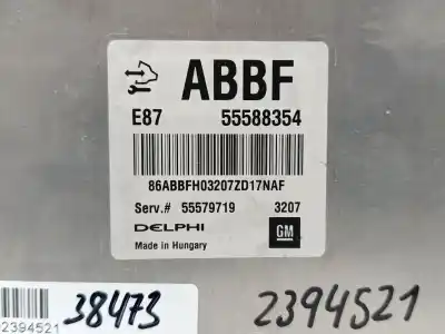 Second-hand car spare part ecu engine control for opel astra j lim. selective oem iam references 55588354  