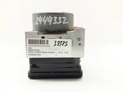 Peça sobressalente para automóvel em segunda mão abs por dacia dokker stepway essential referências oem iam 476600078r  
