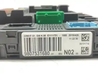 Second-hand car spare part electronic module for citroen c4 cactus shine oem iam references 9807531680  