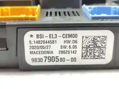 Pezzo di ricambio per auto di seconda mano modulo elettronico per citroen c3 feel riferimenti oem iam 9830790580  